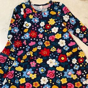 Hanna Andersson Long Sleeve Dress and Matching Footless Tights